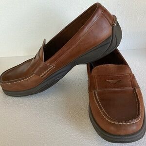 Sperry Penny Loafers Mens Size 12 M Brown Leather Casual Dress Shoe O193029